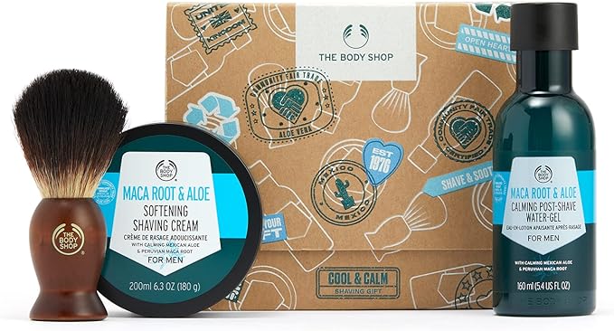 The Body Shop Cool & Calm Shaving 3-Pieces Gift Set Maca Shaving