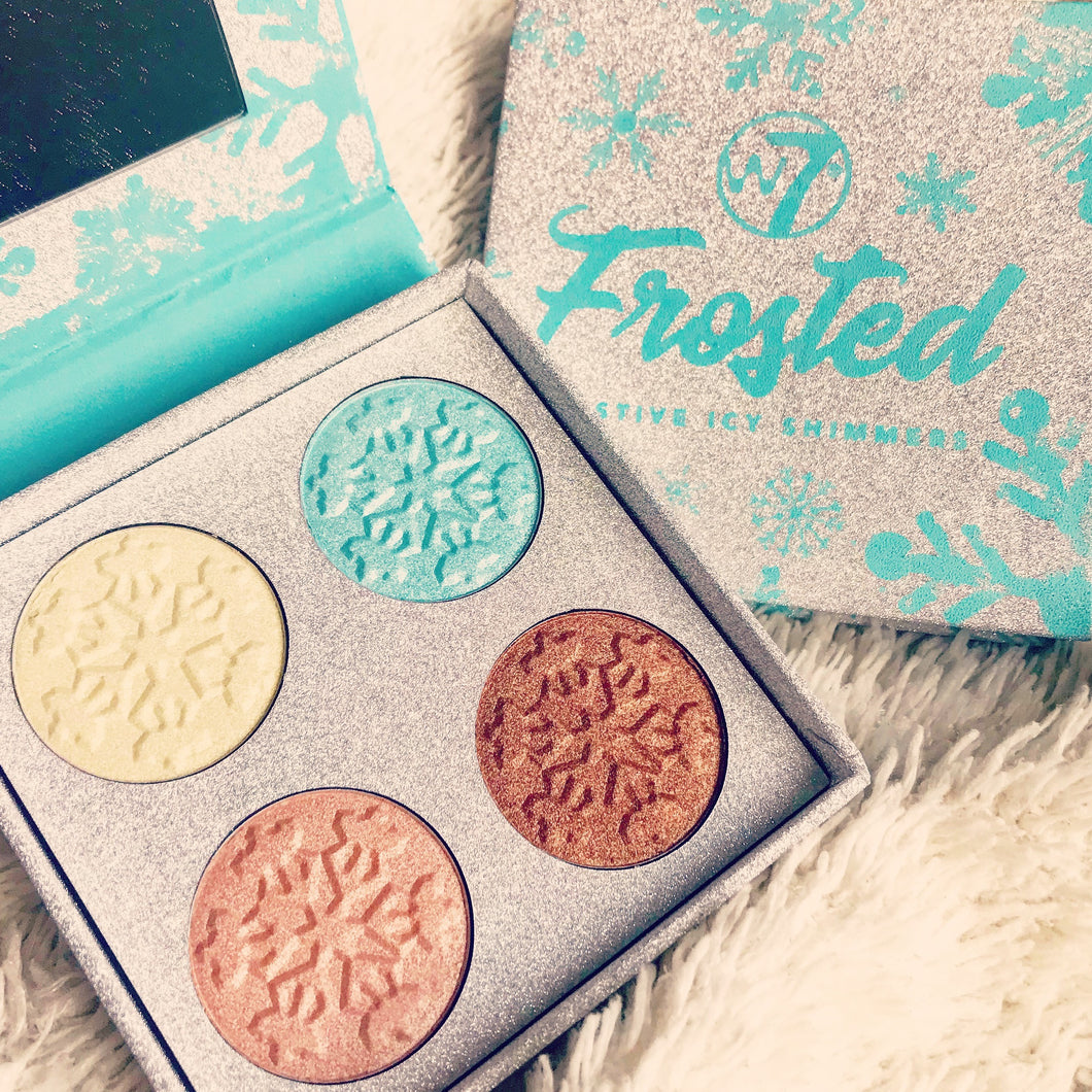 W7 – Highlighting Palette – Frosted Festive icy shimmers